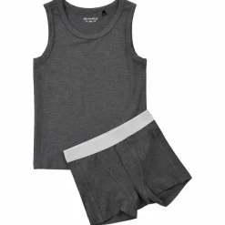Discount Minymo Drenge Undertøjssæt - Dark Gray Melange