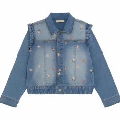 Online Minymo Pige Denimjakke - Blue Fog