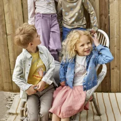 Online Minymo Pige Denimjakke - Blue Fog