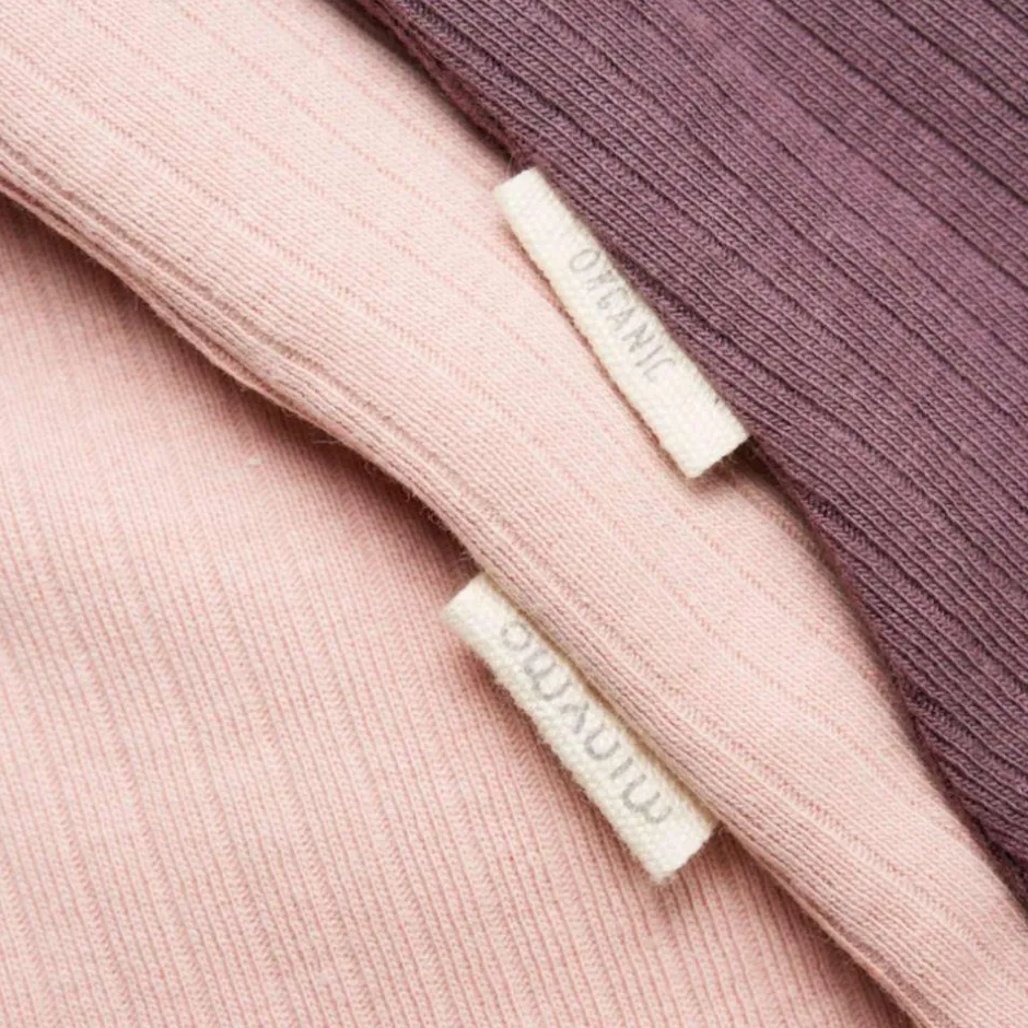 Outlet Minymo Pige Elefanthue i økologisk bomuld - Misty Rose