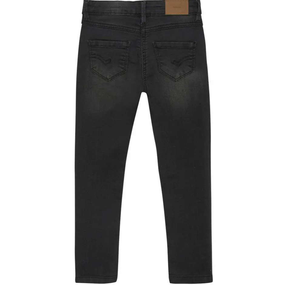 Best Minymo Pige Jeans i økologisk bomuld - Grey Black
