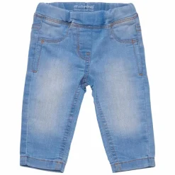 Outlet Minymo Pige Jeans i økologisk bomuld - Light Dusty Blue