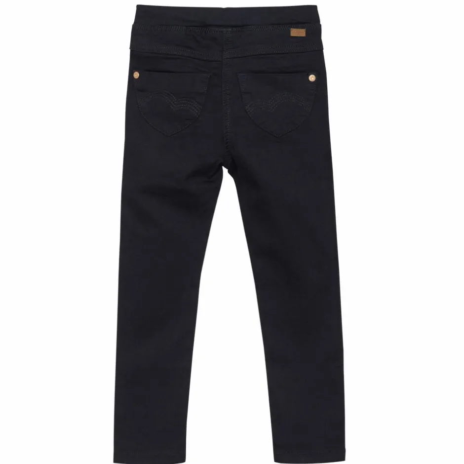 Outlet Minymo Pige Jeggings i økologisk bomuld - Blue Night