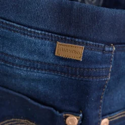 Clearance Minymo Pige Jeggings i økologisk bomuld - Dark Blue Denim