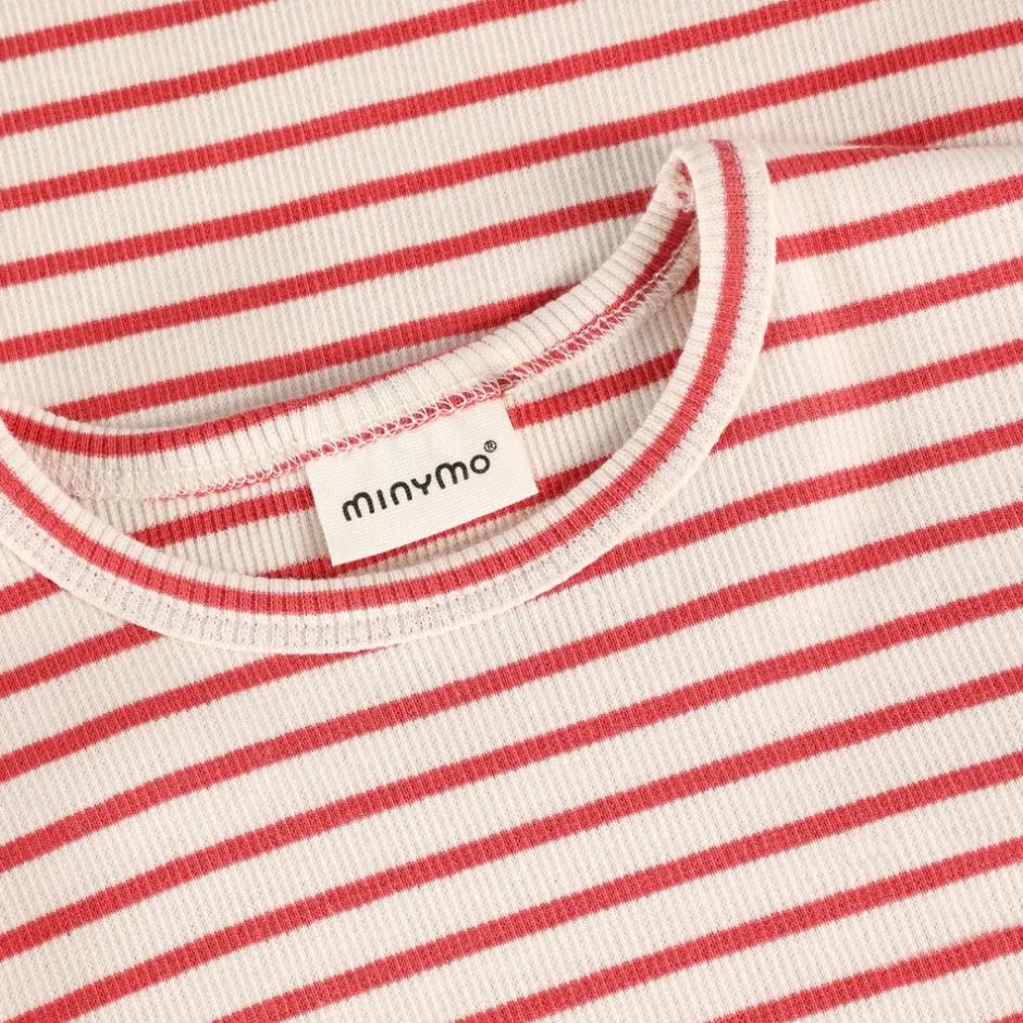 Sale Minymo Pige Kjole i økologisk bomuld - Spiced Coral