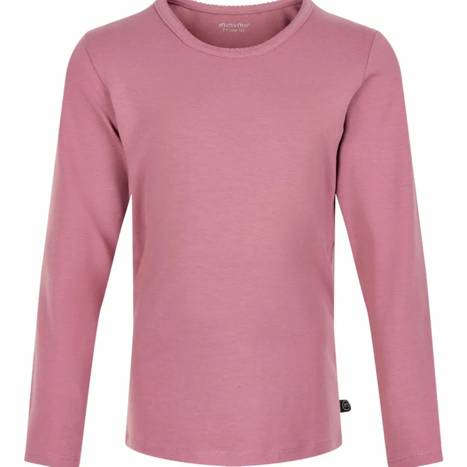 Discount Minymo Pige Langærmet t-shirt - Mesa Rose