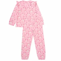 Discount Minymo Pige Nattøjssæt i økologisk bomuld - Bleached Mauve