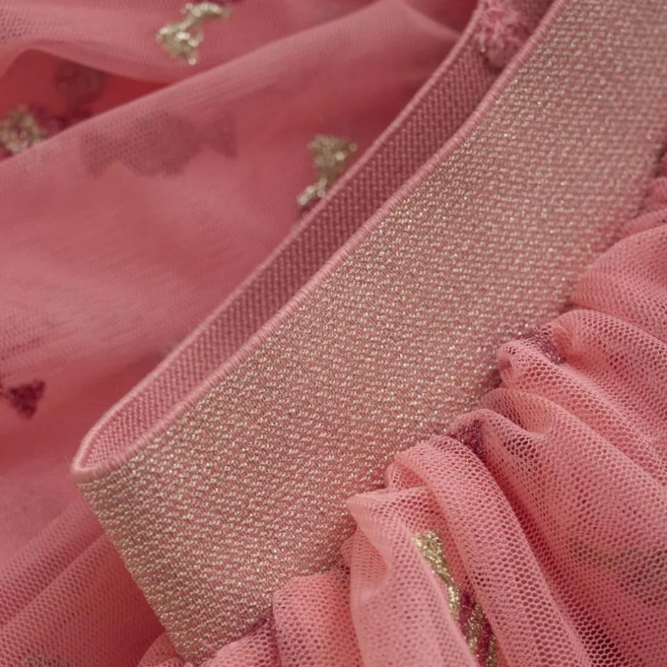 Sale Minymo Pige Nederdel m. glimmer - Strawberry Ice