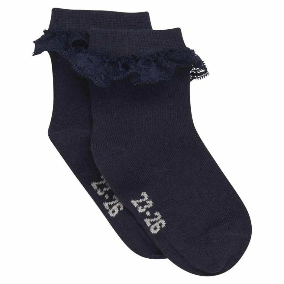 Minymo Pige Strømper - Dark Navy