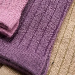 Best Minymo Pige Strømper i uldmix - Orchid Haze