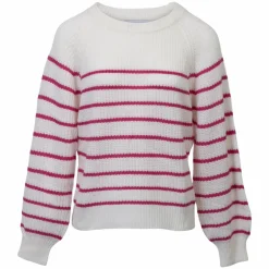 Outlet Moves Cassia Dame Striktrøje - Pink Peacock