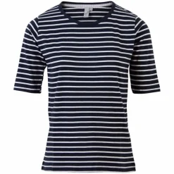 Clearance M.X.O Dame T-shirt - Navy/White