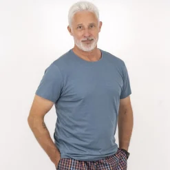 Online Nero Kiko Herre T-shirt - Provincial Blue