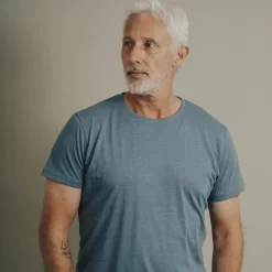 Online Nero Kiko Herre T-shirt - Provincial Blue