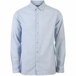 New Nero Marco Herre Skjorte i hørmix - Skywriting