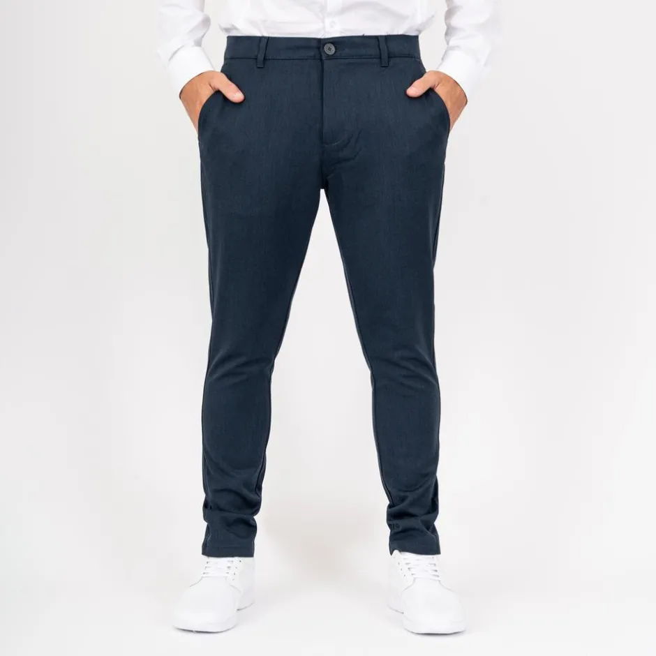 Outlet Nero Pavia Performance Herre Bukser - Medium Light Blue