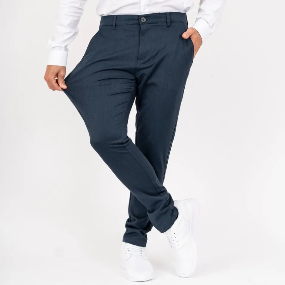 Outlet Nero Pavia Performance Herre Bukser - Medium Light Blue