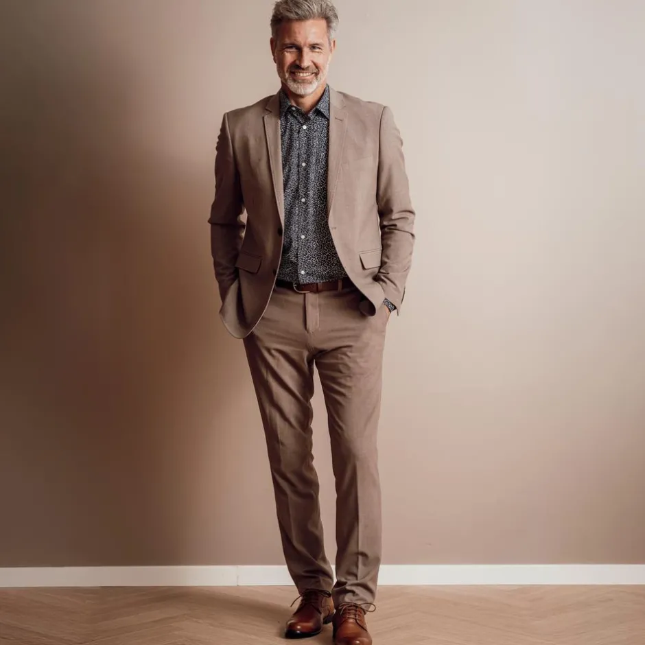 Clearance Nero Pisa Herre Blazer - Sand