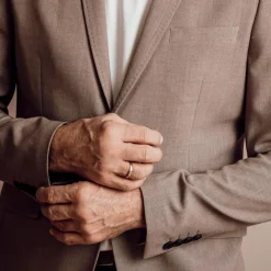 Clearance Nero Pisa Herre Blazer - Sand