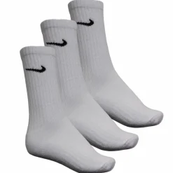 Clearance Nike Crew Unisex Sportsstrømper - Hvid