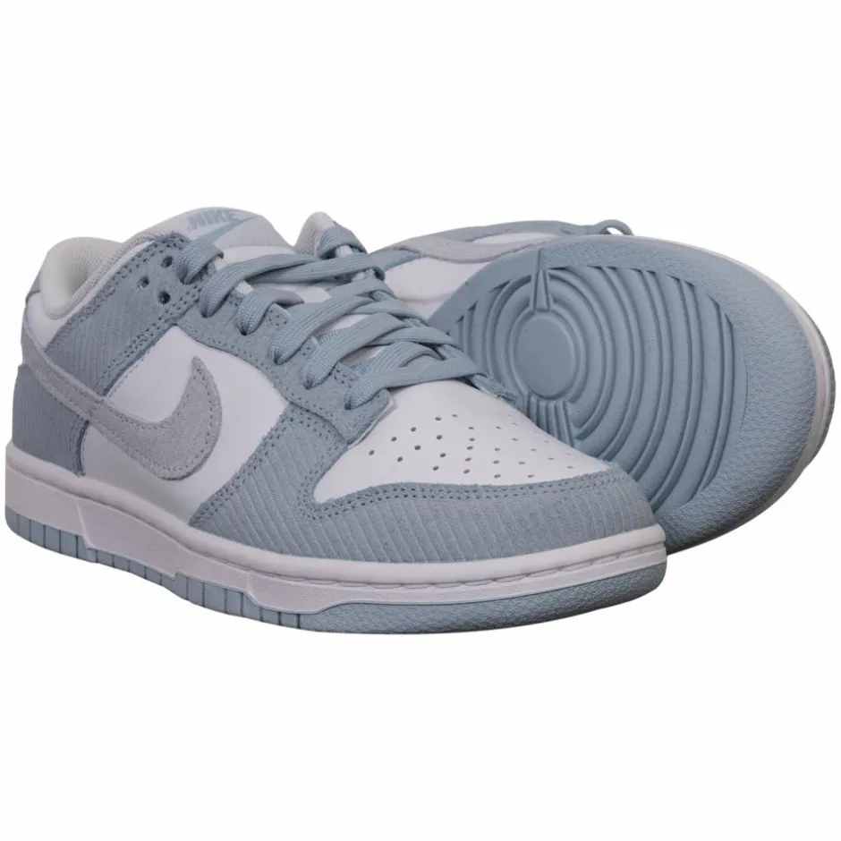 Clearance Nike Dunk Low Dame Sneakers - Blue/white
