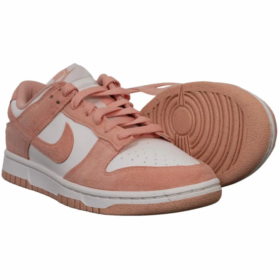 Sale Nike Dunk Low Dame Sneakers - Orange/White