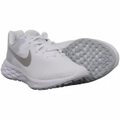 Nike Revolution 6 Dame Sneakers - White/Silver
