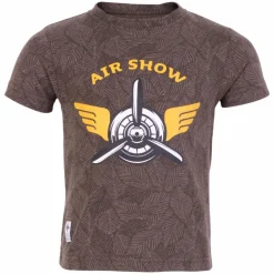 Hot N.O.H.R. Drenge T-shirt - Asphalt AOP Leaves