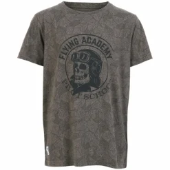 Sale N.O.H.R. Drenge T-shirt - Asphalt AOP Leaves