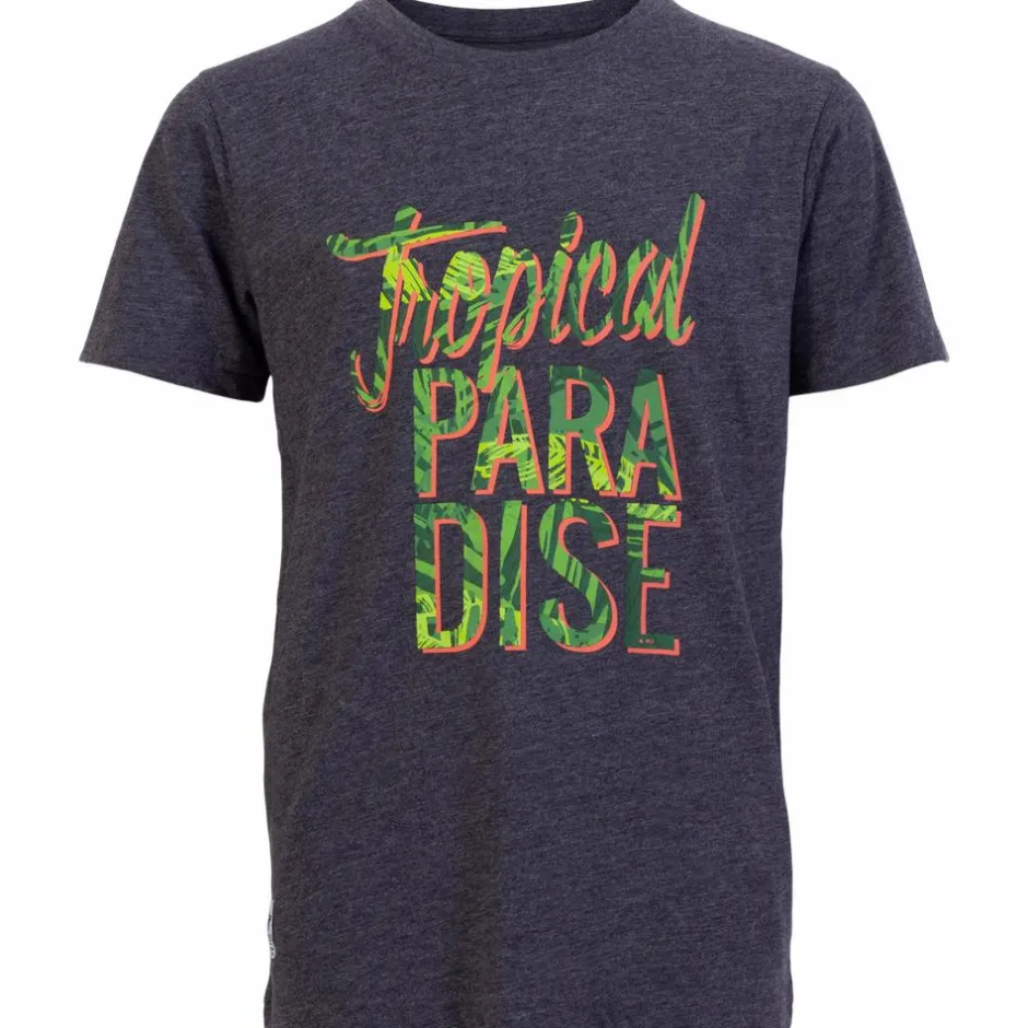 Clearance N.O.H.R. Drenge T-shirt - Denim Melange