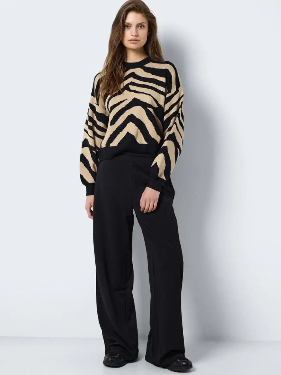 New Noisy May Bob Dame Bukser - Black