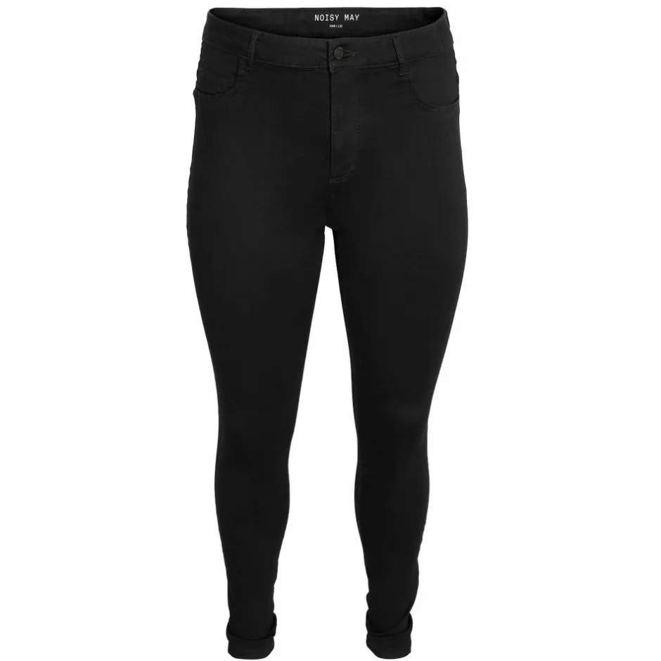 Online Noisy May Curve Dame Jeans Plus Size - Black Denim