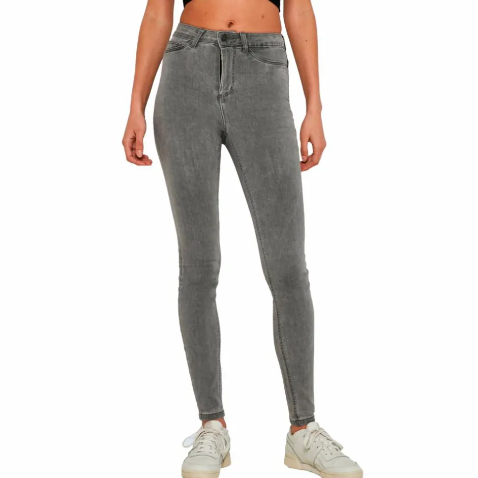 Sale Noisy May Dame Jeans - Light Grey Denim
