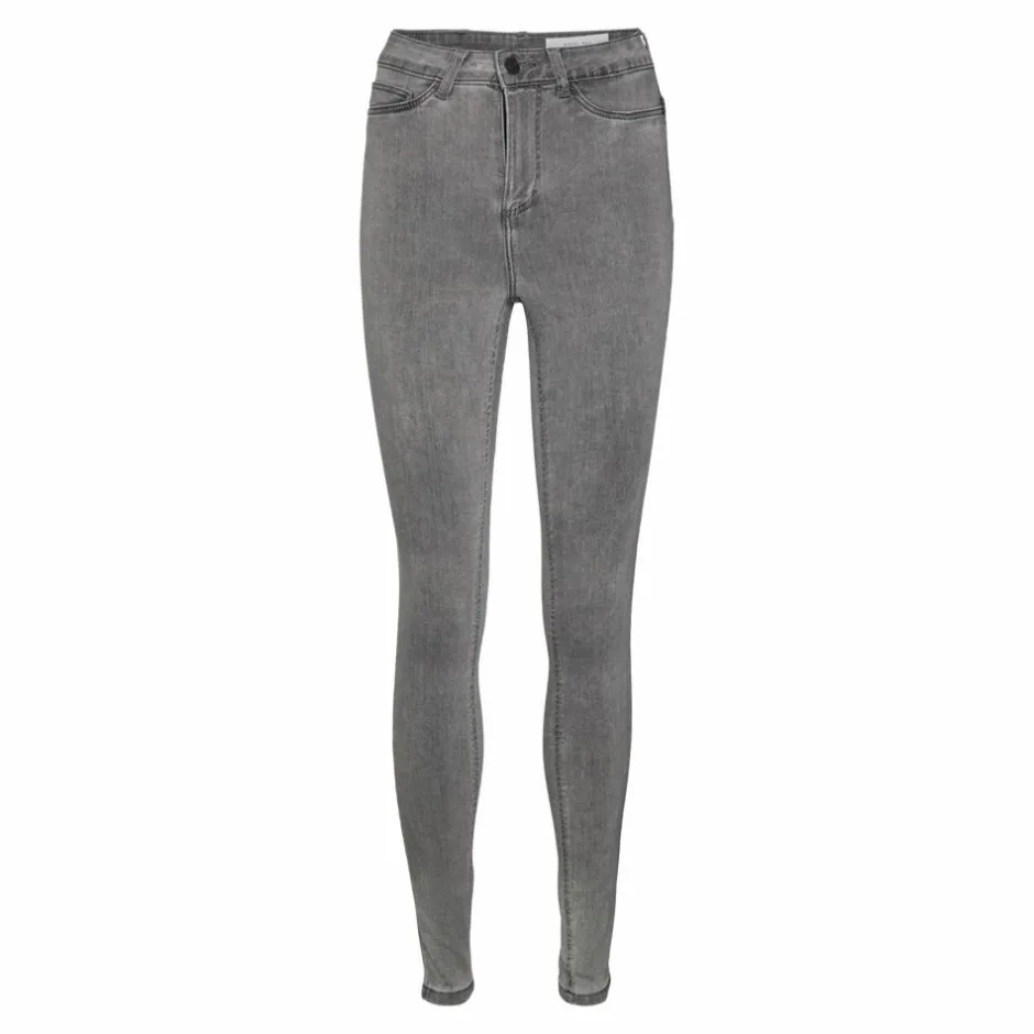 Sale Noisy May Dame Jeans - Light Grey Denim