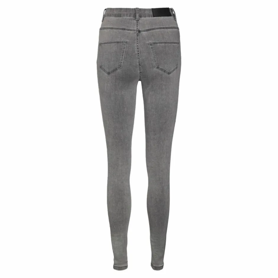 Sale Noisy May Dame Jeans - Light Grey Denim