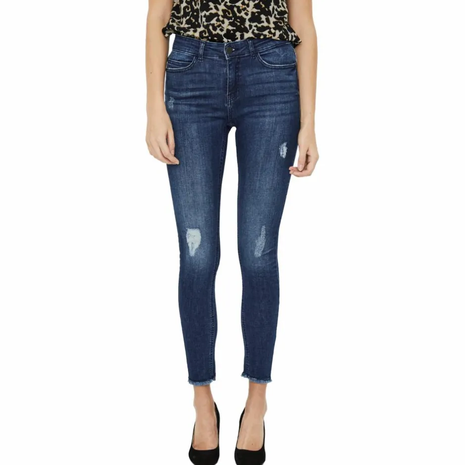 Clearance Noisy May Dame Jeans - Medium Blue Denim