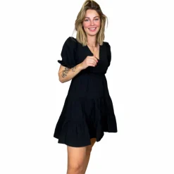 Clearance Noisy May Dame Kjole - Black