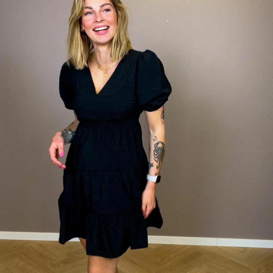 Clearance Noisy May Dame Kjole - Black