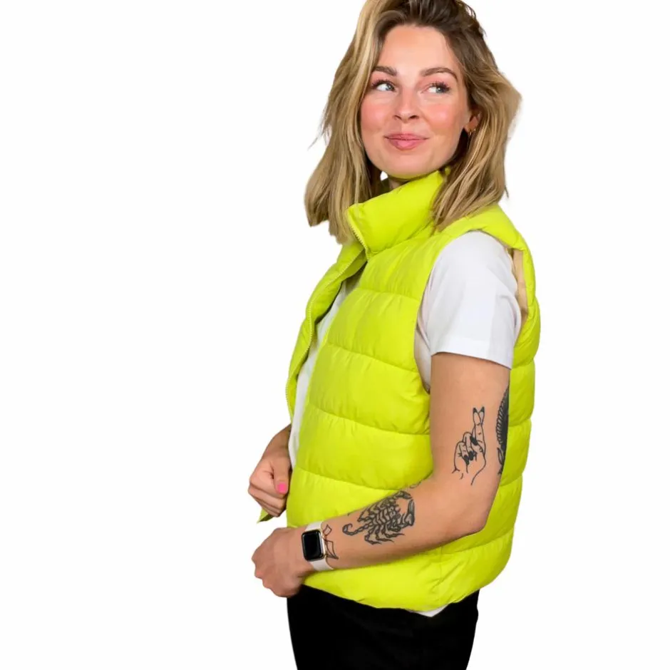 Hot Noisy May Dame Vest - Wild Lime