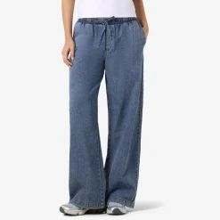 New Noisy May Enza Dame Bukser - Medium Blue Denim