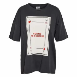 Best Noisy May Ida Dame T-shirt - Obsidian