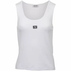 Noisy May Judy Dame Top i økologisk bomuld - Bright White