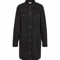 Online Noisy May Signe Dame Kjole - Black Denim