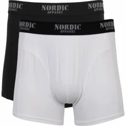 Nordic Apparel Balder Herre Tights i bambus - Black/White