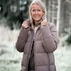 Outlet Nordic Project 18 Ayla Dame Vinterjakke m. BIONIC-FINISH® ECO coating - Caribou