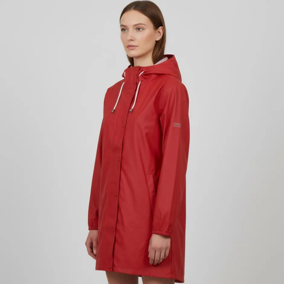 Sale Nordic Project 18 Bossy Dame Regnjakke - POPPY RED