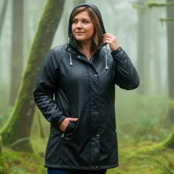 Hot Nordic Project 18 Bossy Dame Regnjakke - Black