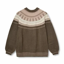 Hot Nordic Project 18 Dame Striktrøje - CHOCOLATE BROWN