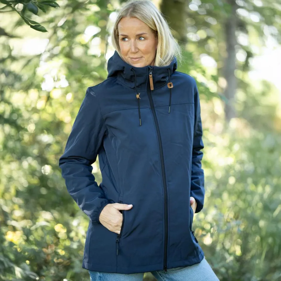 Outlet Nordic Project 18 Delta Dame Softshell m. fleece - Total Eclispe