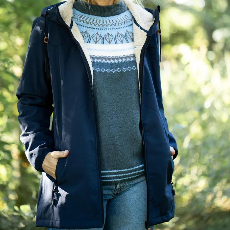 Outlet Nordic Project 18 Delta Dame Softshell m. fleece - Total Eclispe